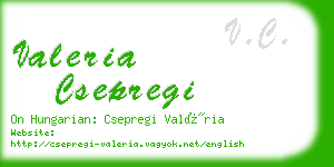 valeria csepregi business card